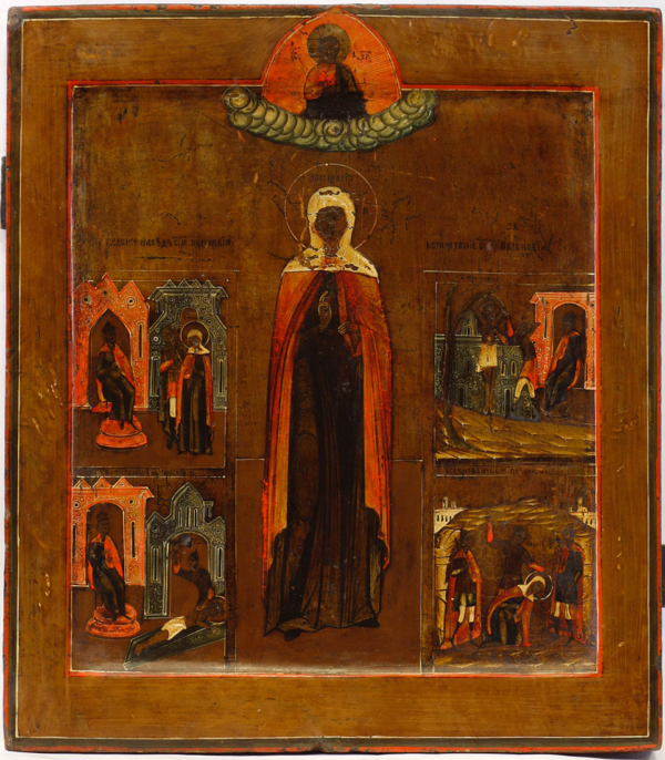 St. Paraskeeva with scenes from Her life