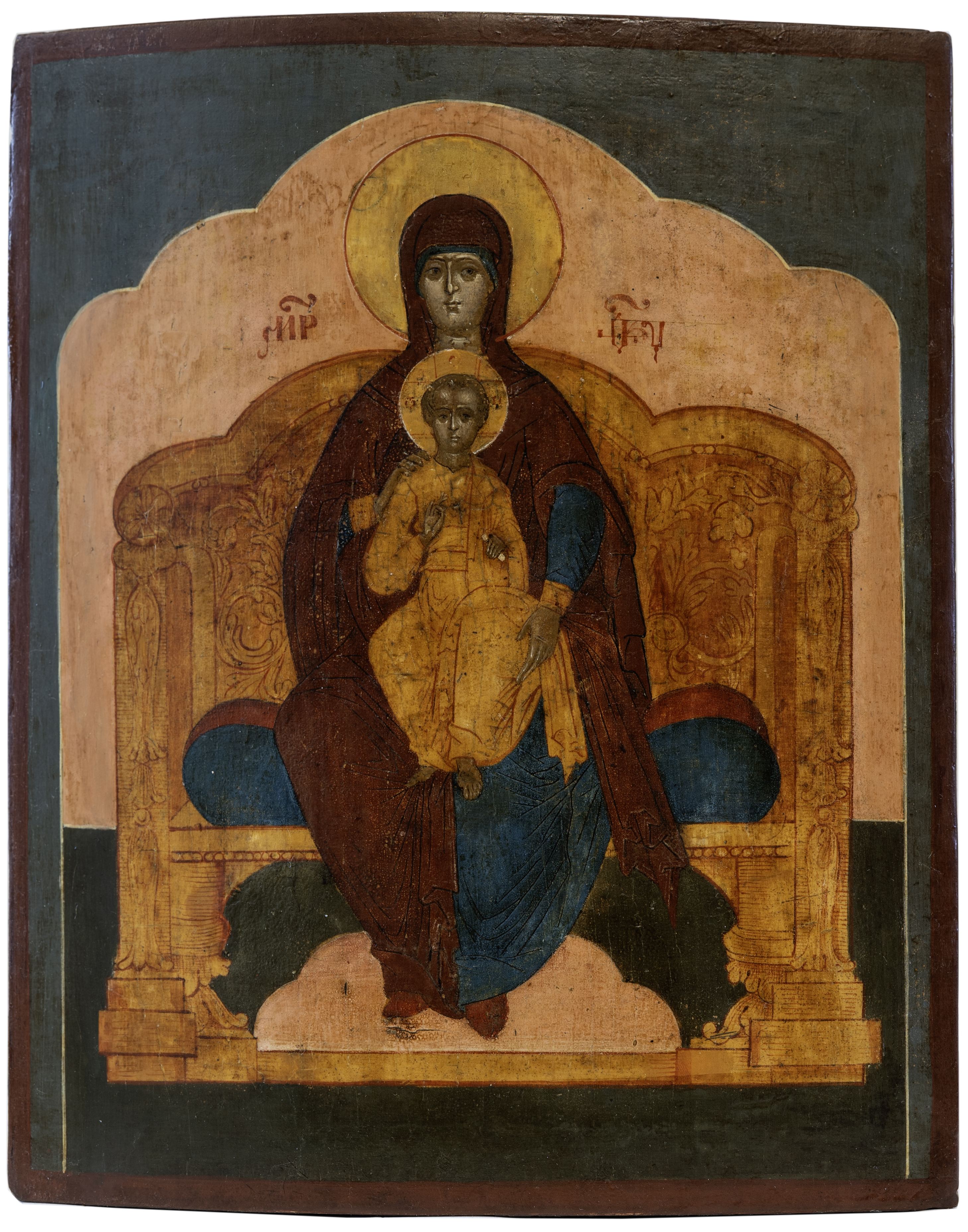 Virgin Mary enthroned